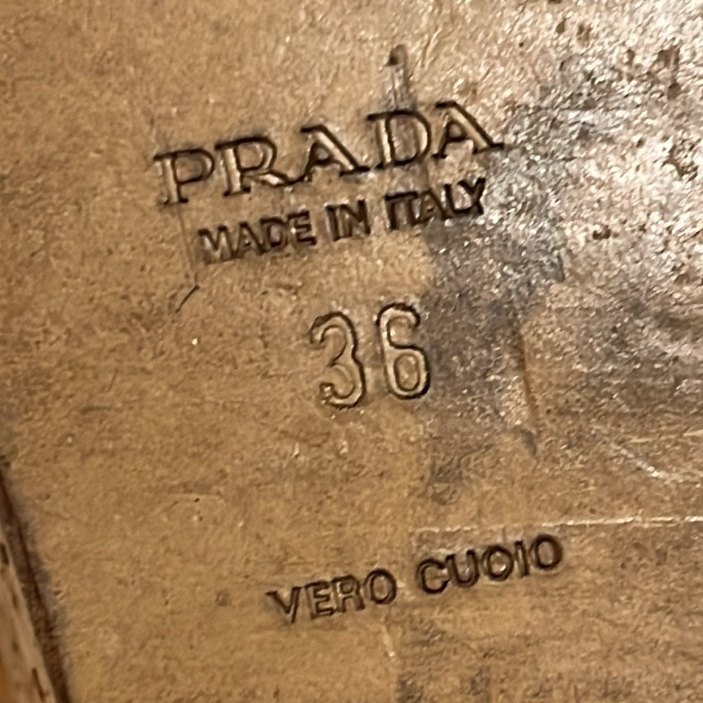 Prada Wedge Cork Strappy Sandals - Picture 5 of 7